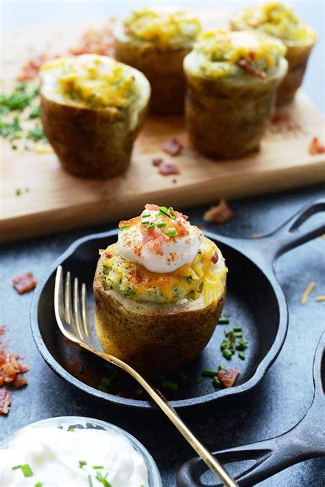 Broccoli Stuffed Baked Potatoes