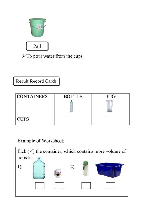 Measuring Volume Of Liquids Lesson Plan