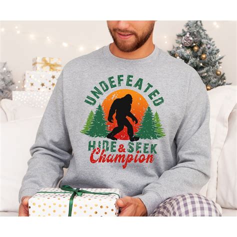 Bigfoot Sweatshirt Sasquatch Sweatshirt Hide And Seek Champion