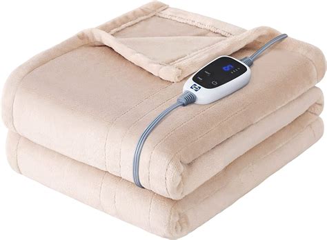 Sealy King Size Electric Blanket Dual Control 10 Heating Levels Auto Off 84x62 Inch