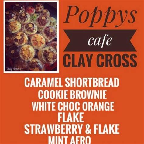 Menu at Poppy's Cafe, North Wingfield