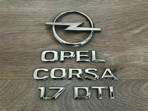 Monogrammes insignes logos badges emblèmes sigles OPEL CORSA 1 7 DTI eBay