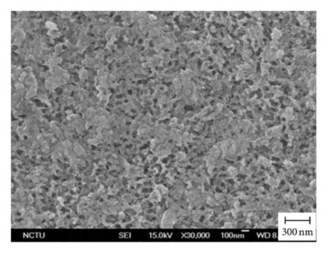 Sem Images Showing The Porous Structure On Anodic Tungsten Oxide When