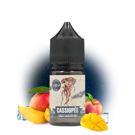 Cassiopée 30ml Concentrate By Curieux Fresh Peach And Mango Aandl