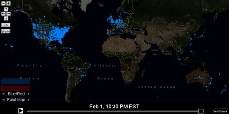 Superbowl Twitter Map