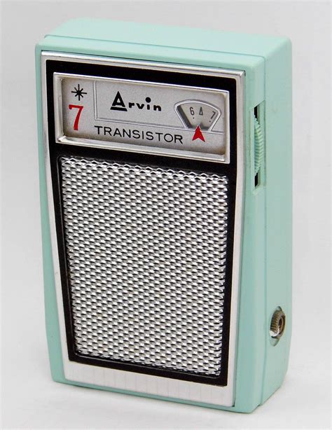 Vintage Arvin Mighty Mite Transistor Radio Model No R Ice Blue