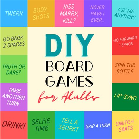 Diy Board Game Ideas For Adults Fun For Parties Board Games