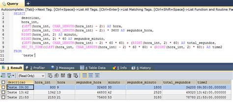 Mysql Como Converter Hora Armazenada Como Inteiro Para Uma Coluna Do