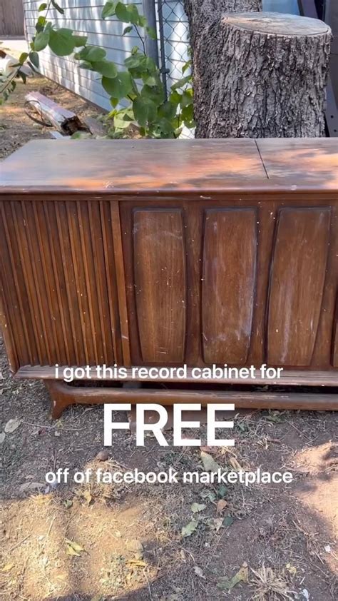 Crazy Free Furniture Flip Packard Bell Mcm Radio Record Player Cabinet