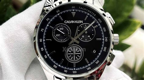 Xship Vn Calvin Klein Completion Chronograph Quartz Black Dial Men