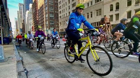 Cyclists Ride Across The City In Five Boro Bike Tour