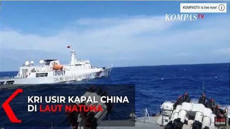 Kapal Perang Tni Al Kri Tjiptadi Usir Kapal Coast Guard China Di