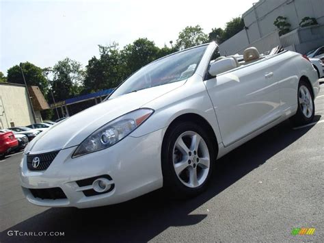 Blizzard White Pearl Toyota Solara Sle V Convertible