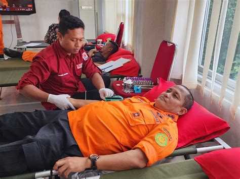 Peringati HUT Basarnas Ke 52 KPP Kendari Gelar Aksi Sosial Donor Darah