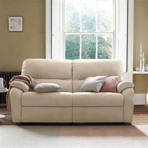 G Plan Mistral Seater Double Manual Recliner Leather Sofa