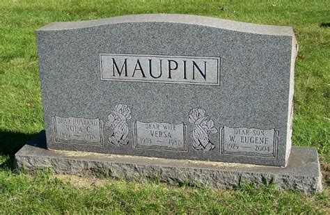 Vola Cledus Maupin Find A Grave Memorial