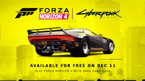 Cyberpunk 2077 The Quadra Turbo R V Tech Available For Free In Forza