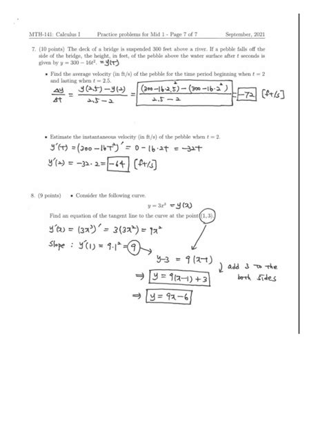 Math 150 Practice Calculus Problem MATH 150 Studocu