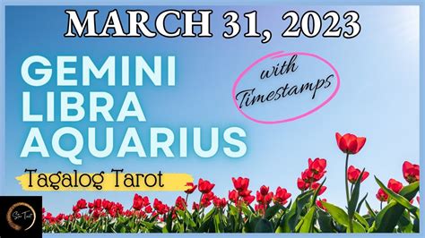 March 31 2023 Air Signs ♊️gemini♎️libra♒️aquarius🌈 Tagalog Tarot