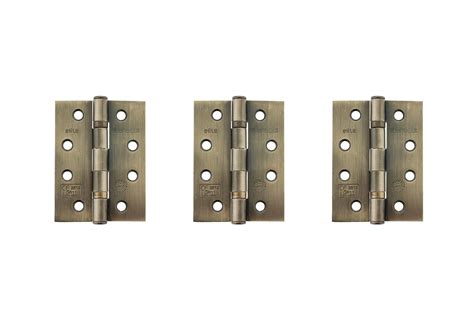 Ahg111433ab3 Atlantic Ball Bearing Hinges Grade 11 Fire Rated 4 X 3 X 25mm Set Of 3