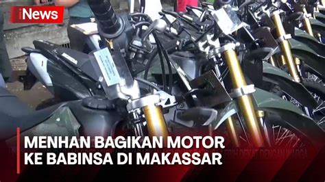 Menhan Bagikan Motor Ke Babinsa Di Makassar Sulawesi Selatan YouTube