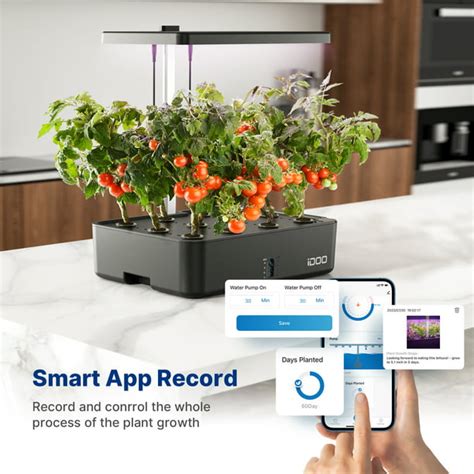 IDOO WiFi 12 Pods Hydroponics Growing System Smart Indoor Grow System