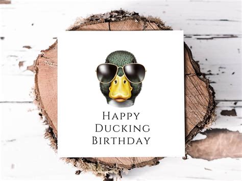 Funny Birthday Card For Him Happy Ducking Birthday Birthday Card For Brother Friend