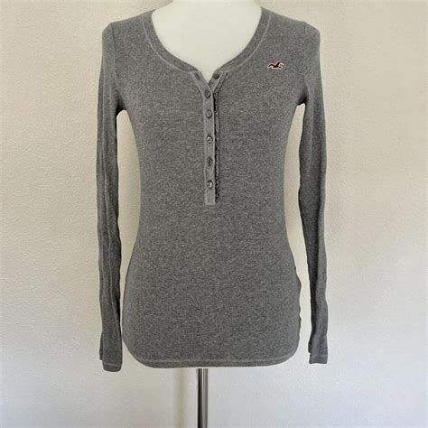 Abercrombie And Fitch Long Sleeved Henley Super Soft Depop