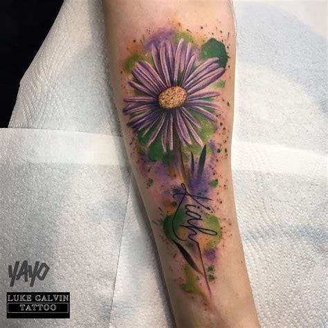 Aster Flower Tattoo Small | Best Flower Site