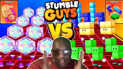 Stumble Guys Emotes Dice D Roll Vs Tetris Toss A Block Youtube