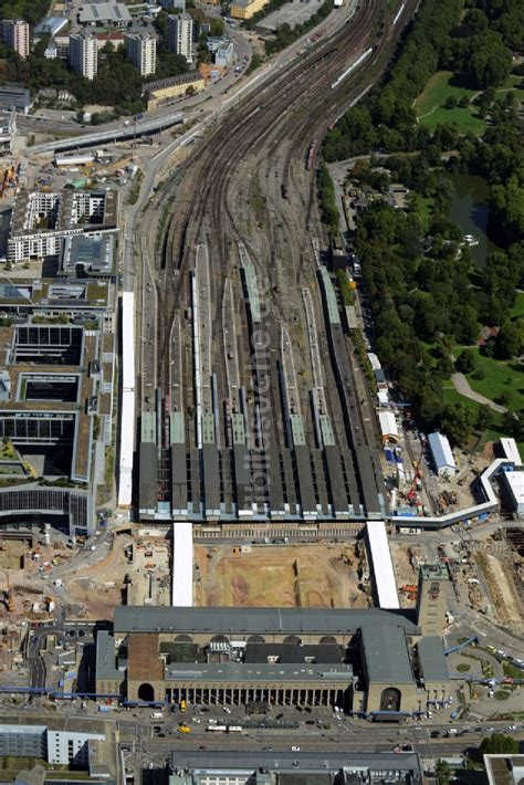 Luftaufnahme Stuttgart Baustelle Am Stuttgarter Hauptbahnhof In Baden