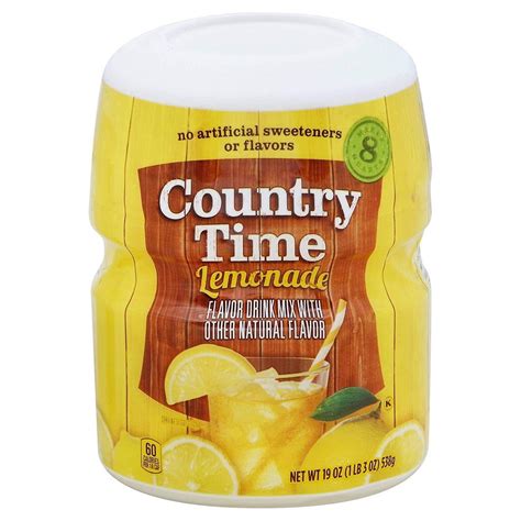 Country Time Lemonade Flavored Drink Mix G Good Source Of Vitamin C