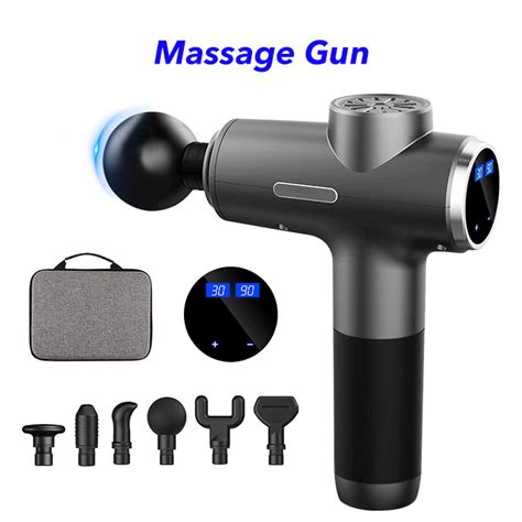 30 Speed Gun Massager Powerful Deep Tissue Muscle Massage Gun With Lcd Screen Manufacturers Or