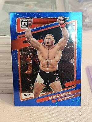 2022 Donruss Optic UFC Brock Lesnar Blue Velocity Prizm 83 Heavyweight