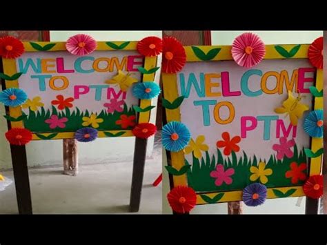 PTM Board Decoration Ideas School PTM YouTube