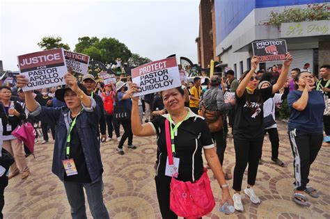 In Photos Police Serve Arrest Warrants Vs Quiboloy At Kojc Compound