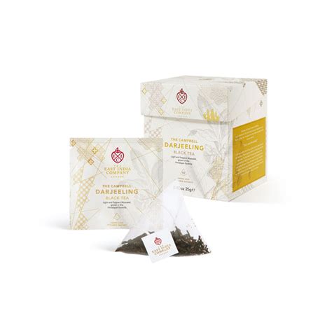 The Campbell Darjeeling Black Pyramid Tea Bag Sachets X10 The East India Company Lifestyle