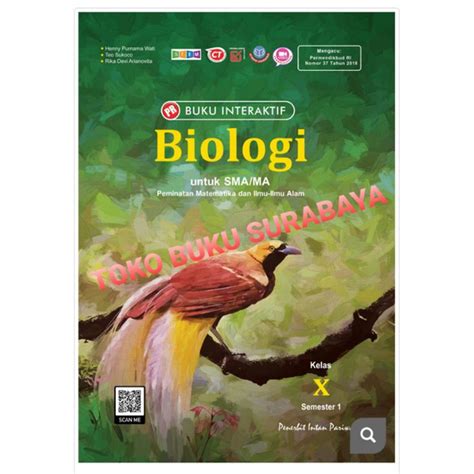 Jual Buku PR LKS Interaktif Biologi Kelas X 10 Semester 1 K13 Revisi