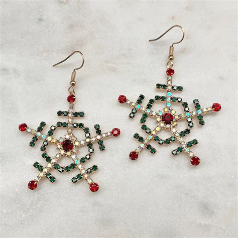 Snowflake Earrings - Best of Everything | Online Shopping