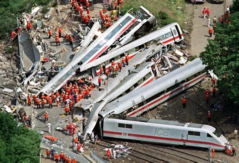 Eschede Train Disaster - worst crash in high speed... - Destroyed and ...