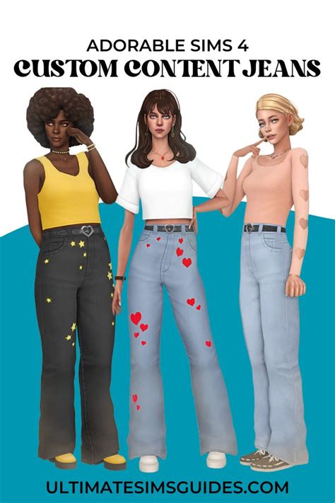 Must-Have Sims 4 CC Jeans For Your Mods Folder 👖