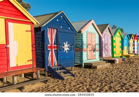 Brighton Beach Huts Australia Stock Photo (Edit Now) 184450835