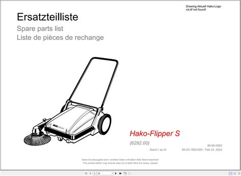 Hako Flipper Series Spare Parts Catalog Pdf