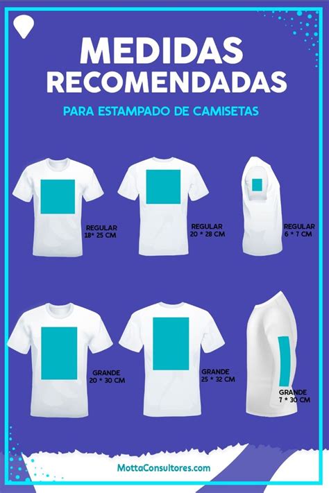 Medidas Recomendadas Para Estampado De Camisetas Diseños Para