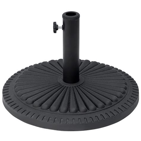 Outsunny Pied De Parasol Rond Base De Lestage Pour Jardin Patio