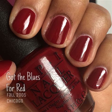 Opi Got The Blues For Red Nail Polish Nails Red Fall