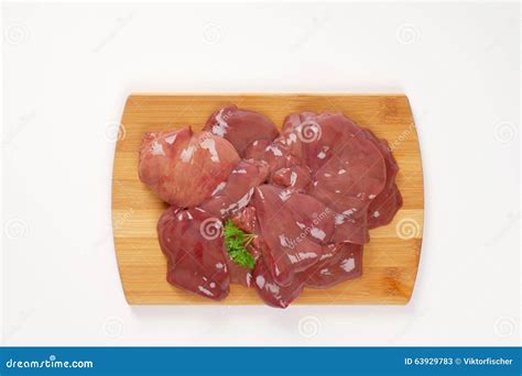 Raw Chicken Liver Stock Image Image Of Liver Fresh 63929783