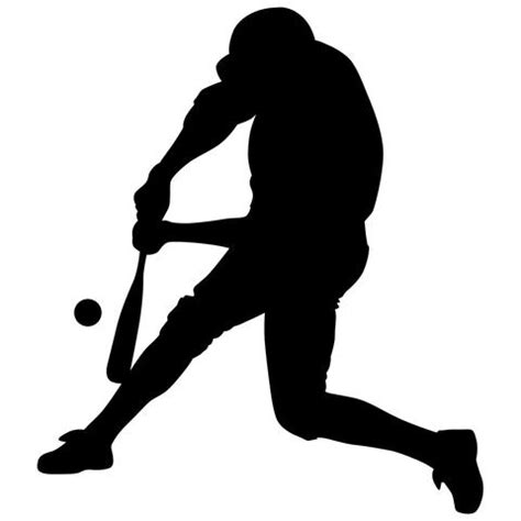 Baseball Batter Silhouette at GetDrawings | Free download