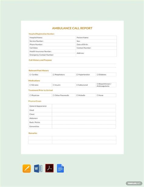 Page 2 Free Call Report Templates And Examples Edit Online And Download