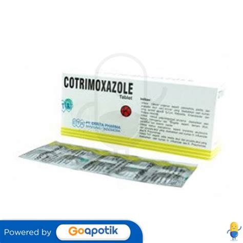 Cotrimoxazole Errita Mg Strip Kaplet Kegunaan Efek Samping